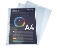 Exacompta - Rif. 31048E - Cartone da 1000 buste perforate staccabili, in PP liscio, perforazione universale, 11 fori, dimensioni: 23 x 30 cm, formato A4, colori cristallo