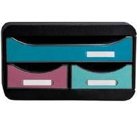 Exacompta - Rif. 311606D SMALL-BOX MINI 3 cassetti Skandi, 1 cassetto per documenti in formato A4+, 2 cassetti sottili per piccoli accessori, penne, note, dimensioni 34,7 x 27,8 x 13,5 cm