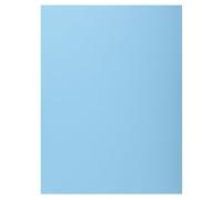 Exacompta - Rif. 339006E - Cartone da 5 confezioni da 50 cartelline rigide con 1 patta SUPER 210 g/m² - colori pastello - camicie certificate PEFC™ - dime 24 x 32 cm per formato A4 - colore azzurro