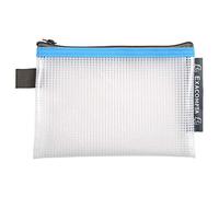 Exacompta - Rif. 34120E - 1 custodia con zip in polipro morbida per riporre forniture, accessori di bellezza, formato A6, 5 colori casuali