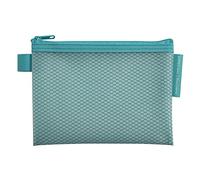 EXACOMPTA - Rif. 37120E - 1 custodia in EVA con chiusura lampo in plastica morbida Chromaline pastello, formato A6, per riporre forniture, accessori di bellezza, 3 colori casuali