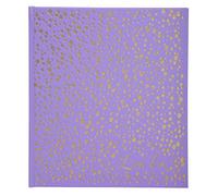 EXACOMPTA - RIF. 387E - 1 Libro d'oro alla Moda Plum' - Formato Quadrato 21x19 cm - in Ecopelle con marcatura Titolo Dorato Libro d'oro e Fetta Oro - 140 Pagine Bianche Unite - Colore: Viola