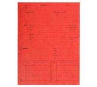 Exacompta - Rif. 445105E - Cartone da 5 confezioni da 25 cartelle procedurali, in carta lucida 265g/m2, dimensioni 25 x 32 cm, per documenti in formato A4, colore rosso