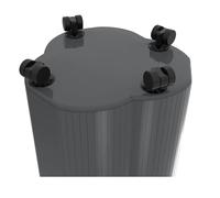 Exacompta - Rif. 44714D - Set di 4 ruote TRI-BIN - Adatto per pattumiera 50L EcoBlack rif. 44214D speciale selezione a seconda del tipo di rifiuti, colore: nero