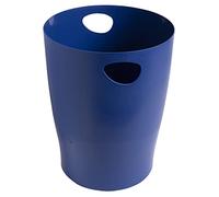 EXACOMPTA - Rif. 45303D - Set di 8 cestini di carta ECOBIN BeeBlue con manici - Volume 15 litri - Dimensioni 26,3 x 26,3 x 33,5 cm - per ufficio o casa - Colore blu navy