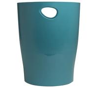 EXACOMPTA - 45334D - Cestino gettacarte Ecobin Skandi - altezza 33,5 cm - diametro 26 cm - 15 L - blu pacifico - Exacompta - 101455 - Conf. da 1 Pz. - 45334D