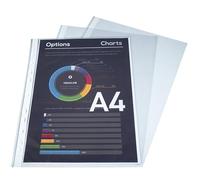 Exacompta - Rif. 5111E - Cartone da 1000 buste perforate economiche PP, perforazione universale, 11 fori, dimensioni 23 x 30,5 cm, formato A4, colori cristallo traslucido