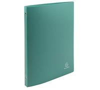 Exacompta - Rif. 51183SE - Cartone da 25 raccoglitori morbidi OPAK, 4 anelli, dorso 2 cm, dimensioni esterne: 32 x 25 cm, formato A4, colore verde scuro