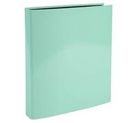 Exacompta - Rif. 51563E - Cartone da 10 raccoglitori a 4 anelli a D, 25 mm, dorso 40 mm, acquerello, interno nero, dimensioni esterne 31,5 x 27 cm, formato A4, colore verde pastello