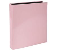 Exacompta - Rif. 51566E - Cartoncino da 10 raccoglitori rigidi con 4 anelli a D, diametro 25 mm, dorso 4 cm, dimensioni esterne 31,5 x 27 cm, formato A4, colore rosa