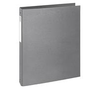 Exacompta - Rif. 51654E - Cartone da 10 raccoglitori rigidi Teksto - 4 anelli rotondi diametro 30 mm - retro 40 mm - dimensioni esterne 32 x 26 cm - formato A4 - colore grigio
