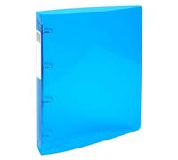 Exacompta - Rif. 51772E - Cartone da 10 raccoglitori Iderama, 4 anelli rotondi da 30 mm, dorso 40 mm, dimensioni esterne: 32 x 26,8 cm, formato A4 Maxi azzurro