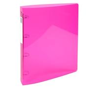 Exacompta - Rif. 51774E - Cartone da 10 raccoglitori Iderama, 4 anelli rotondi da 30 mm, dorso 40 mm, dimensioni esterne: 32 x 26,8 cm, formato A4 Maxi rosa