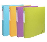 Exacompta Raccoglitori Pop' N Co confez. da 4 4 anelli dorso 40 mm A4 Maxi 4 colori assortiti