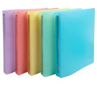 Exacompta - Rif. 51970E - Cartone da 15 raccoglitori Chromaline, 4 anelli rotondi diametro 30 mm, dorso 40 mm, dimensioni esterne: 32 x 26,8 cm, formato A4 maxi assortiti