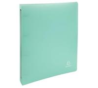 Exacompta - Rif. 51973E - Cartone da 15 raccoglitori cromalina, 4 anelli rotondi diametro 30 mm, dorso 40 mm, dimensioni 32 x 26,8 cm, formato A4 Maxi colore verde pastello