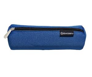 Exacompta - Rif. 52530E - Cartone da 6 astucci rotondi MESH in tessuto mesh effetto sportswear, foderati in poliestere, dim 22 x 8 cm, colori blu, grigio, rosso, verde