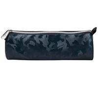 Exacompta - Rif. 52930E - Cartone da 6 astucci rotondi CAMO in poliestere e PU effetto mimetico tono su tono - foderati in poliestere - può contenere un doppio decimetro - colori grigio, nero