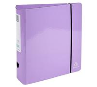 Exacompta - Rif. 53768E - 1 Raccoglitore Aquarel Prem'Touch - Dorso arrotondato 80mm - A4 - Colori assortiti - Malva