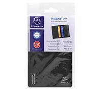Portadocumenti RFID Hidentity Doppio per bancomat/carta di credito - PVC - 9,5x6 cm - nero - Exacompta