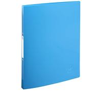 Exacompta - Rif. 54110E - Scatola da 20 raccoglitori flessibili Bee Blue - 2 anelli rotondi diametro 15 mm - dorso 20 mm - dimensioni esterne 32 x 25 cm - formato A4 - colori assortiti