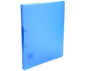 Exacompta - Rif. 54152E - Cartone da 25 raccoglitori morbidi traslucidi Chromaline, 2 anelli rotondi diametro 15 mm, dorso 20 mm, dimensioni esterne: 32 x 25 cm, formato A4, blu