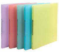 Exacompta - Rif. 54170E - Cartone da 20 raccoglitori cromalina, 2 anelli rotondi diametro 15 mm, dorso 20 mm, dimensioni esterne: 32 x 25 cm, formato A4, assortiti