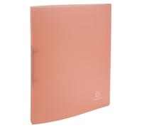 Exacompta, rif. 54176E. 1 raccoglitore morbido Chromaline in polipropilene (PP), 2 anelli rotondi diametro 15 mm, dorso 20 mm. Dimensioni esterne: 32 x 25 cm, formato A4, colore: corallo.