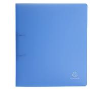 Exacompta - Rif. 54362E - Confezione da 5 raccoglitori semirigidi PP cromalina, 2 anelli rotondi diametro 30 mm, dorso 40 mm, dimensioni esterne: 32 x 26,8 cm, formato A4 Maxi colore blu