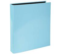 Exacompta - rif. 54568E - Cartone da 10 raccoglitori rigidi a 2 anelli a D da 25 mm, dorso 40 mm, acquerello, dimensioni esterne: 31,5 x 27 cm, formato A4, colore: blu pastello