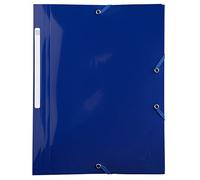 Exacompta - Rif. 55110E - 1 camicia elastica Bee Blue - tasca a 3 alette - in polipropilene riciclato - dimensioni 24 x 32 cm per documenti in formato A4 - colori casuali