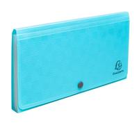 Exacompta - Rif. 55399E - Cartone da 5 raccoglitori per valigia midi Pop'N Co - copertina e interno in PP - dorso estensibile - chiusura con bottone a pressione - 7 scomparti - dim 26 x 14 cm - colore