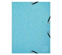 Exacompta - Rif. 555662E - Cartone da 10 camicie a 3 lembi con elastici per acquerello + 25 spine Bristol A5, speciale revisione per un'organizzazione per tema o materiale, colore: blu pastello