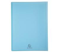 Exacompta - Rif. 5829E - 1 Proteggi documenti personalizzabile Kreacover Pastel - 20 tasche in cristallo liscio - 40 viste - per A4 - dim 24x32cm - copertina in polipro semirigido - 5 colori casuali