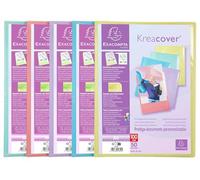 Exacompta - Rif. 5859E - Cartone da 10 portadocumenti personalizzabile Kreacover