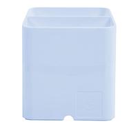 Exacompta - Rif. 67762D - 1 portapenne PEN-CUBE Aquarel - con 2 scomparti di dimensioni e altezza diverse - dimensioni 7,4 x 7,4 x 9,3 cm - colore blu pastello