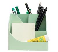 EXACOMPTA - Rif. 69580D - 1 portapenne Pen Wave Autentik verde salvia - con 5 scomparti - 4 scomparti alti per utensili grandi e 1 scomparto basso per piccoli utensili