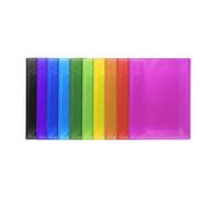 Exacompta - Rif. 85470E - Iderama Collection - 1 Portalistino semi-rigido - 240 x 320 mm, adatto per documenti A4, 80 tasche - 10 colori random