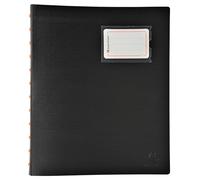 Exacompta - Rif. 86434E - Cartone da 4 raccoglitori Exactive rimovibile con 40 tasche staccabili, 80 viste, 5 divisori a colori con porta etichetta - per A4 - copertina nera