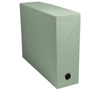 Exacompta Rif. 89239E - 1 autentica scatola di trasferimento in carta riciclata solvente - retro da 90 mm, occhiello in metallo, per A4, dimensioni 25,5 x 34 x 9 cm, colori casuali, consegnato