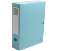 Exacompta - Rif. 89370E - 1 scatola di archiviazione con chiusura a pressione Skandi, in polipropilene riciclato rigido, dorso 8 cm, dim 25 x 33 cm, PP riciclato Skandi, per A4, colori casuali