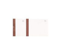 Exacompta - Rif. 96301E - Cartone da 50 blocchi venditori 100 fogli numerati da 1 a 100 - 2 coupon 1 staccabile, per kermesse, lotteria, lotteria, lotteria, lotteria, formato 6,6 x 13,5 cm, nastro
