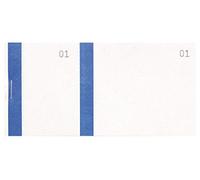 Exacompta - Rif. 96302E - Cartone da 50 blocchi venditori, 100 fogli numerati da 1 a 100-2 coupon 1 staccabile, per kermesse, lotteria, lotteria, lotteria, lotteria, formato 6,6 x 13,5 cm, colore blu
