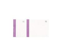 Exacompta - Rif. 96308E - Cartone da 50 blocchi venditori 100 fogli numerati da 1 a 100-2 coupon 1 staccabile, per kermesse, lotteria, lotteria, lotteria, lotteria, formato 6,6 x 13,5 cm, striscia