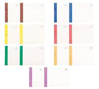 Exacompta - Rif. 96399E - Cartoncino da 50 blocchi venditori 100 fogli numerati da 1 a 100-2 coupon 1 staccabile, per kermesse, lotteria, lotteria, lotteria, lotteria, formato 6,6 x 13,5 cm, colore