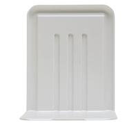 Exacompta - Rif. Autentik 56013D - Cartone da 4 supporti per libri, fermalibri per scaffali, ufficio, casa, scuola, biblioteca, dimensioni: 10,3 x 11,5 x 14 cm, colore: bianco
