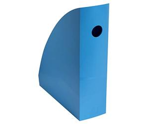 Exacompta - Rif. MAG-CUBE BeeBlue, raccoglitori per riviste, raccoglitori per documenti, cataloghi, riviste, larghezza 8,2 cm, 18283D, per formato A4 e A4, colore turchese