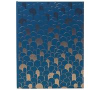 Exacompta - Rif. NeoDeco 47986E -1 Libro degli ospiti - Libro di nozze compleanno - Grande formato verticale 27 x 22 cm - Copertina effetto lucido - Fetta oro - 100 pagine bianche tinta unita - Colore