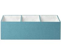 EXACOMPTA - Rif. OfficeByMe 68603E - 1 organizer da scrivania nomade a 4 scomparti, colore: blu anatra