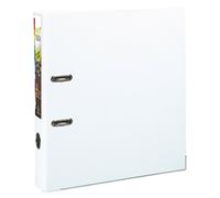 Exacompta Set di 3 CARTELLE a leva prem' Touch Polypro INT/Ext dorso 50 mm rinforzato bianco